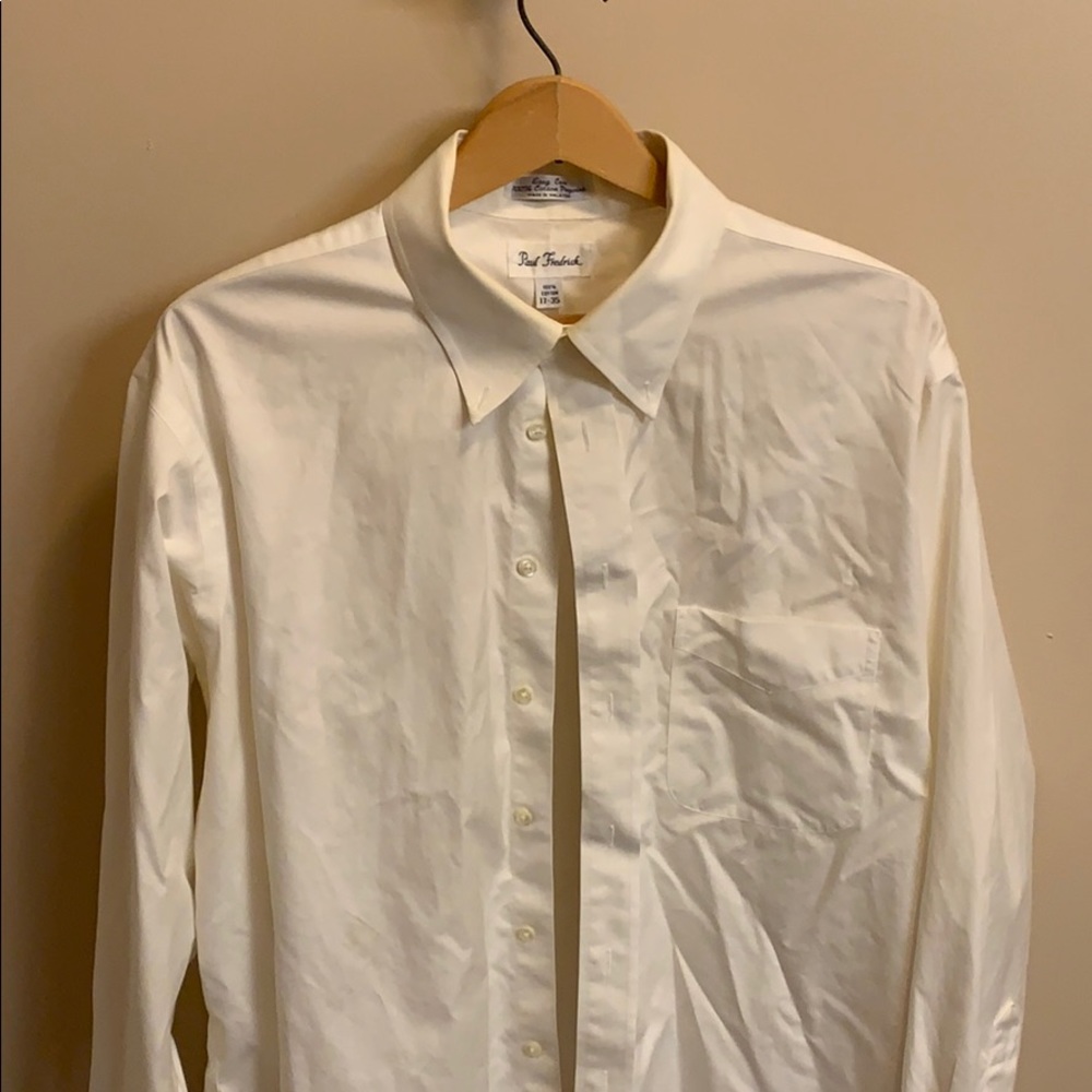 White Paul Fredrick dress shirt